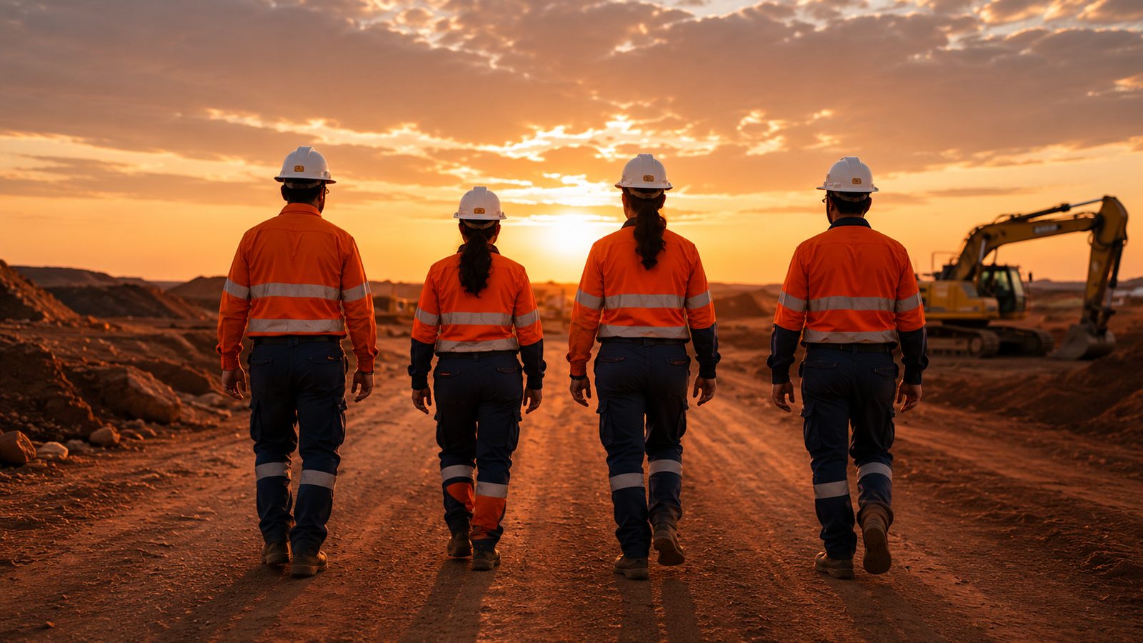 Marrak Boodja workforce on a Western Australian worksite